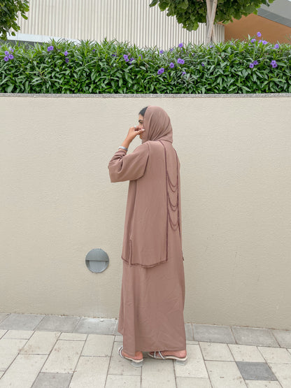Sumayah abaya brown
