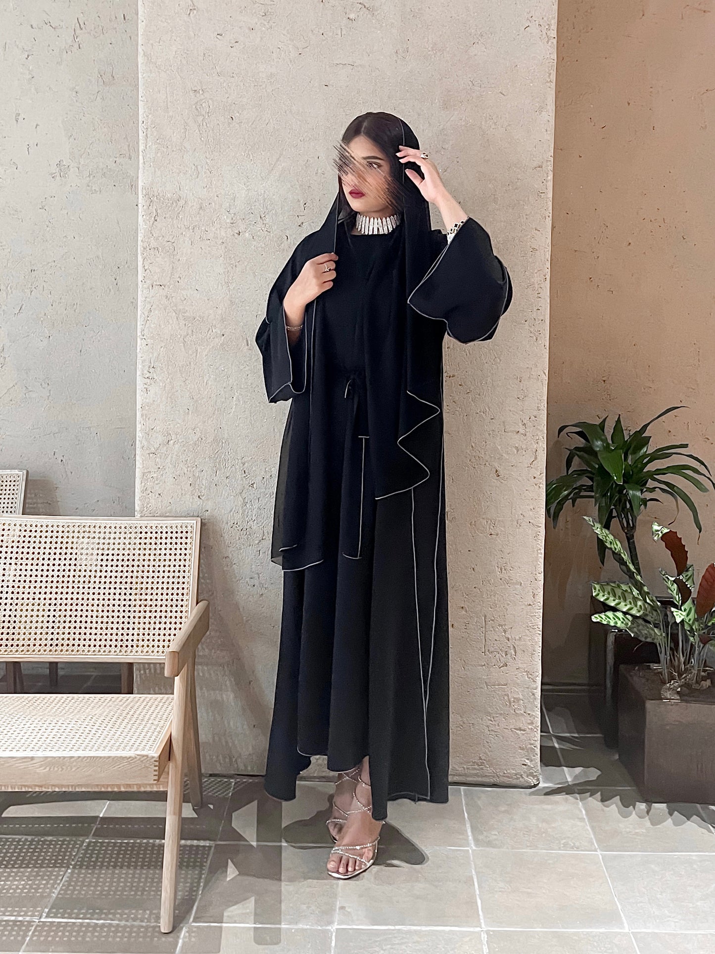Laila abaya grey