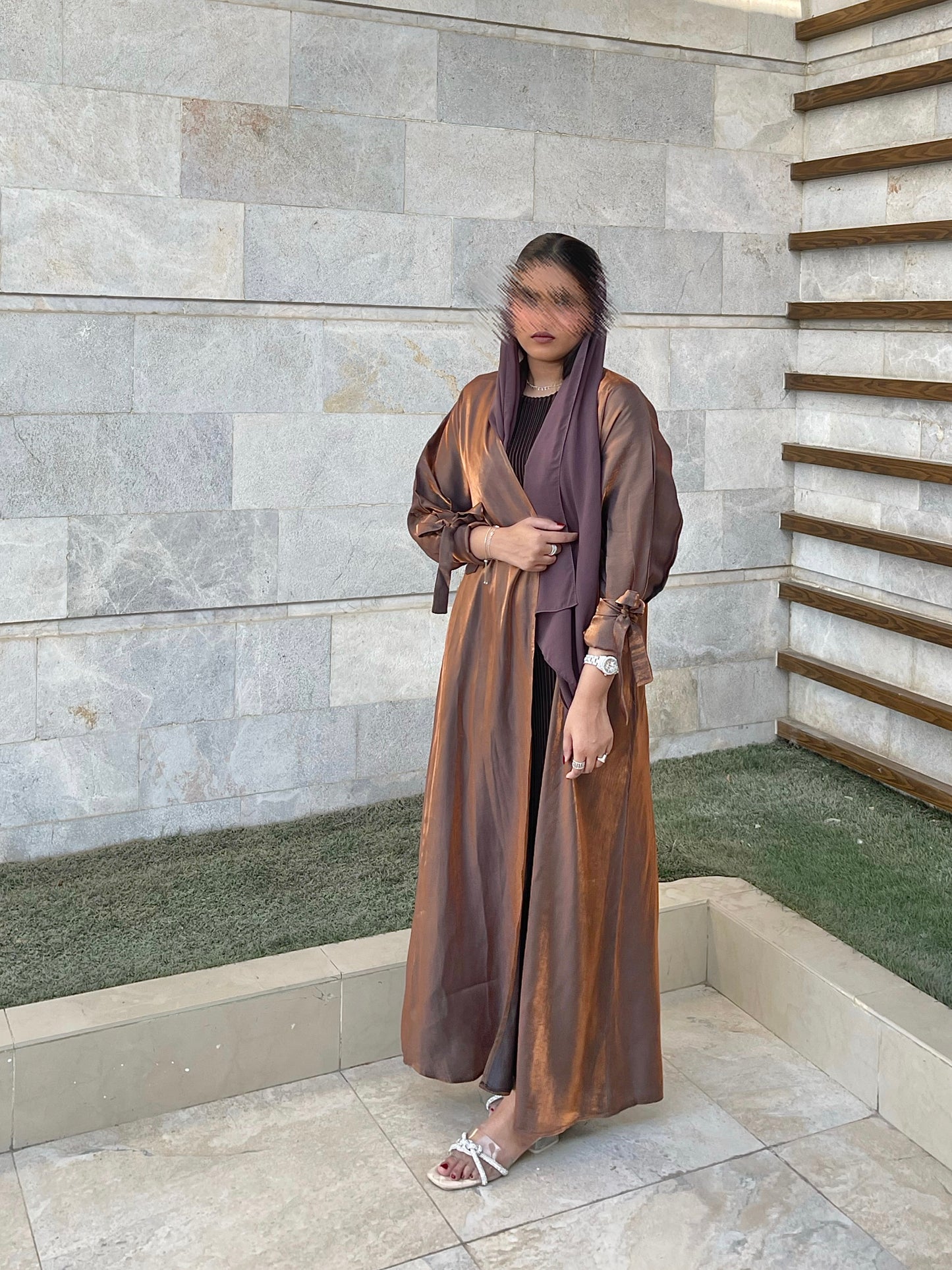 Lamia abaya brown