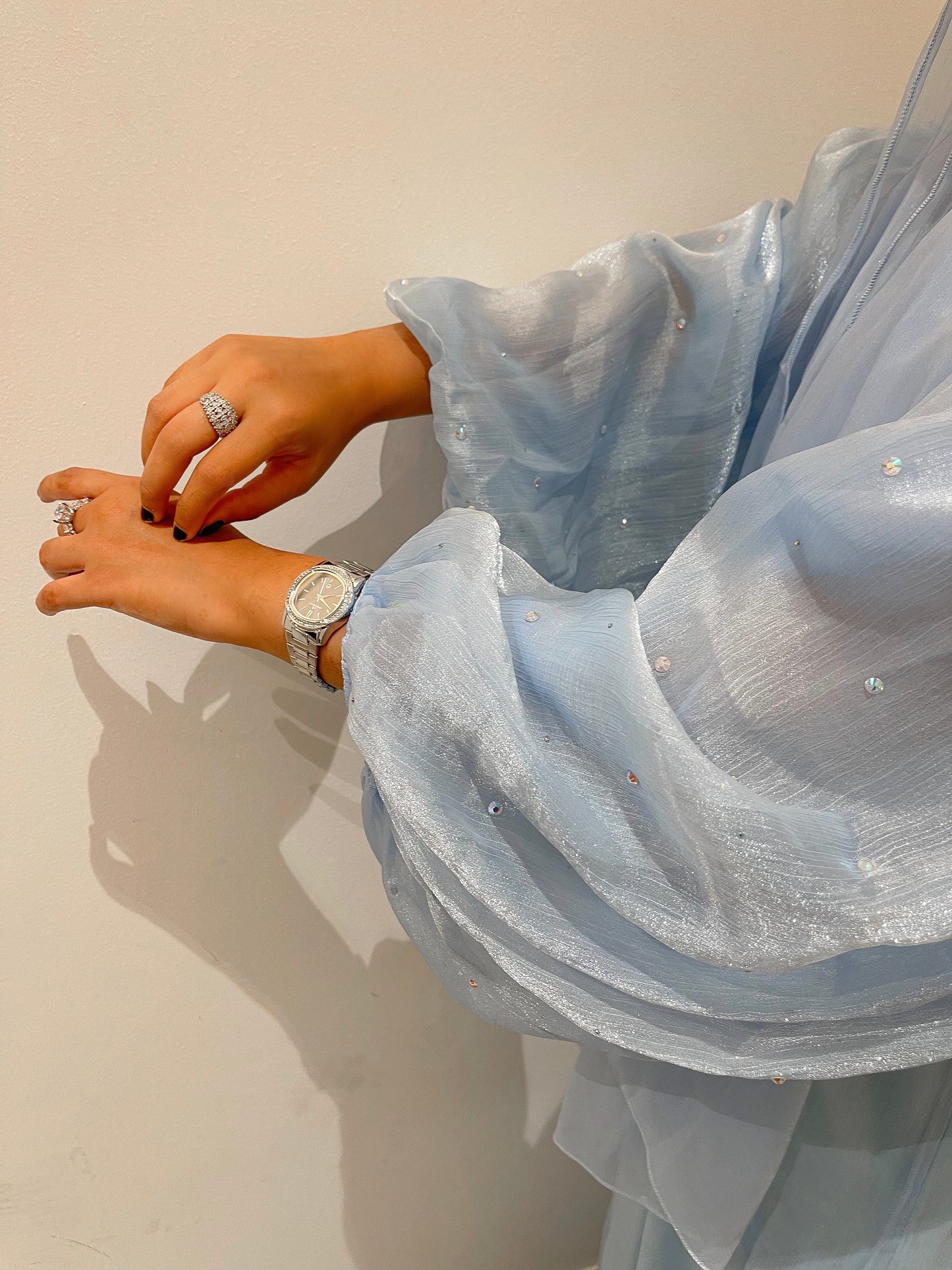 Jasmine abaya blue