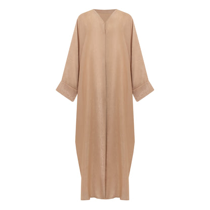 Azeena abaya colour-beige-front