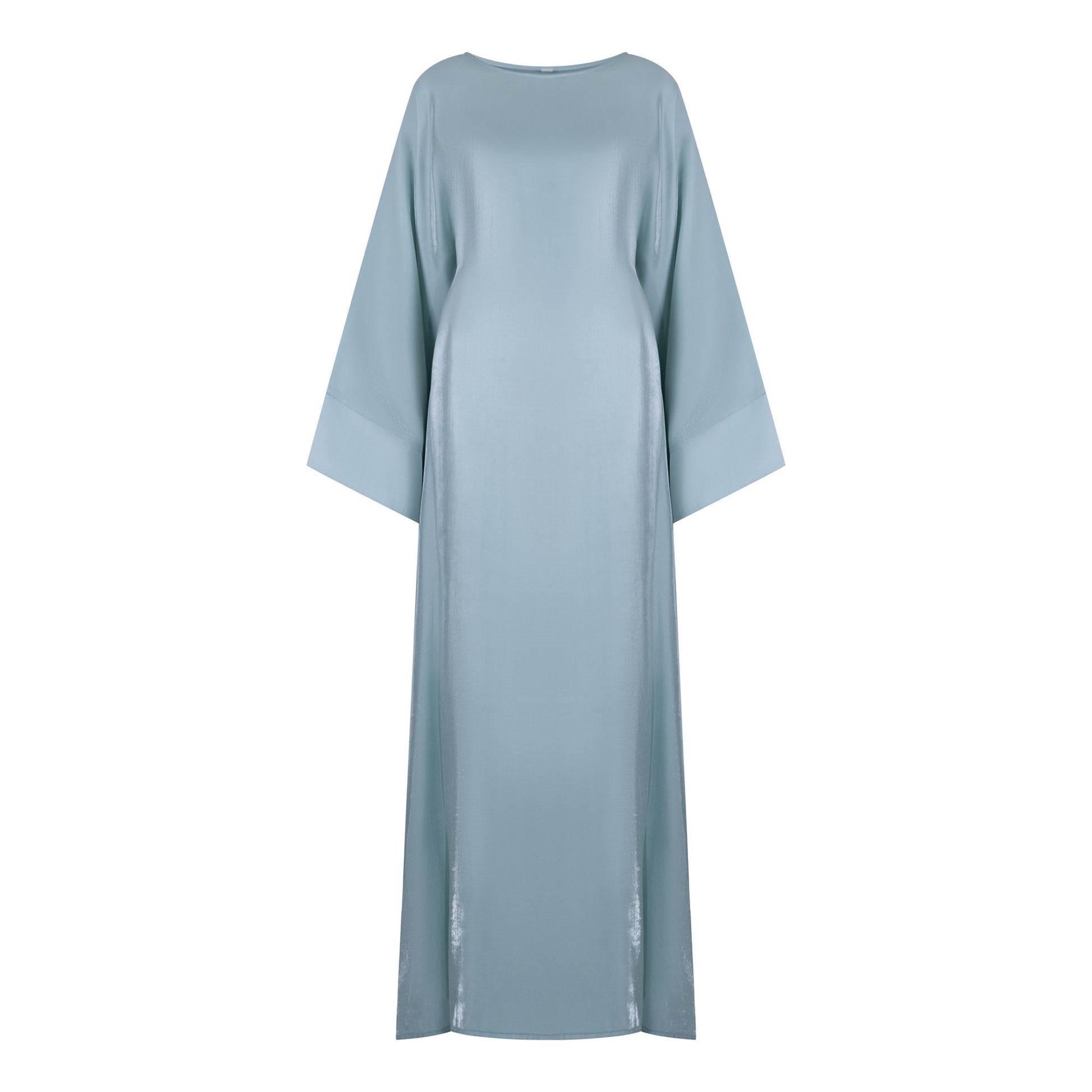 Shimmer Butterfly abaya colour-blue-front