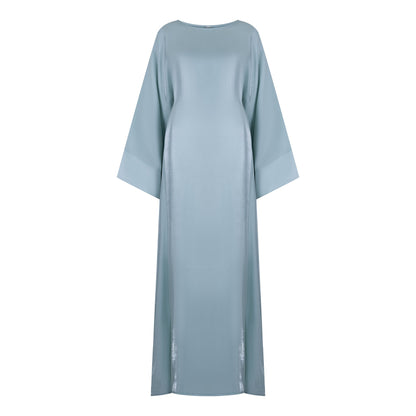 Shimmer Butterfly abaya colour-blue-front
