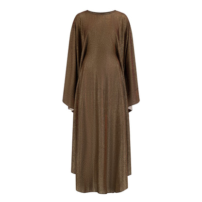 Shimmer Butterfly abaya colour-bronze-brown-front