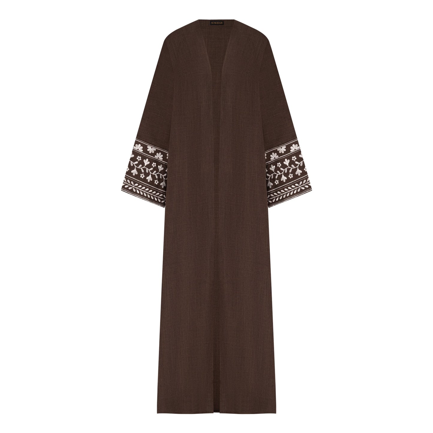 Anaabia abaya colour-brown-front