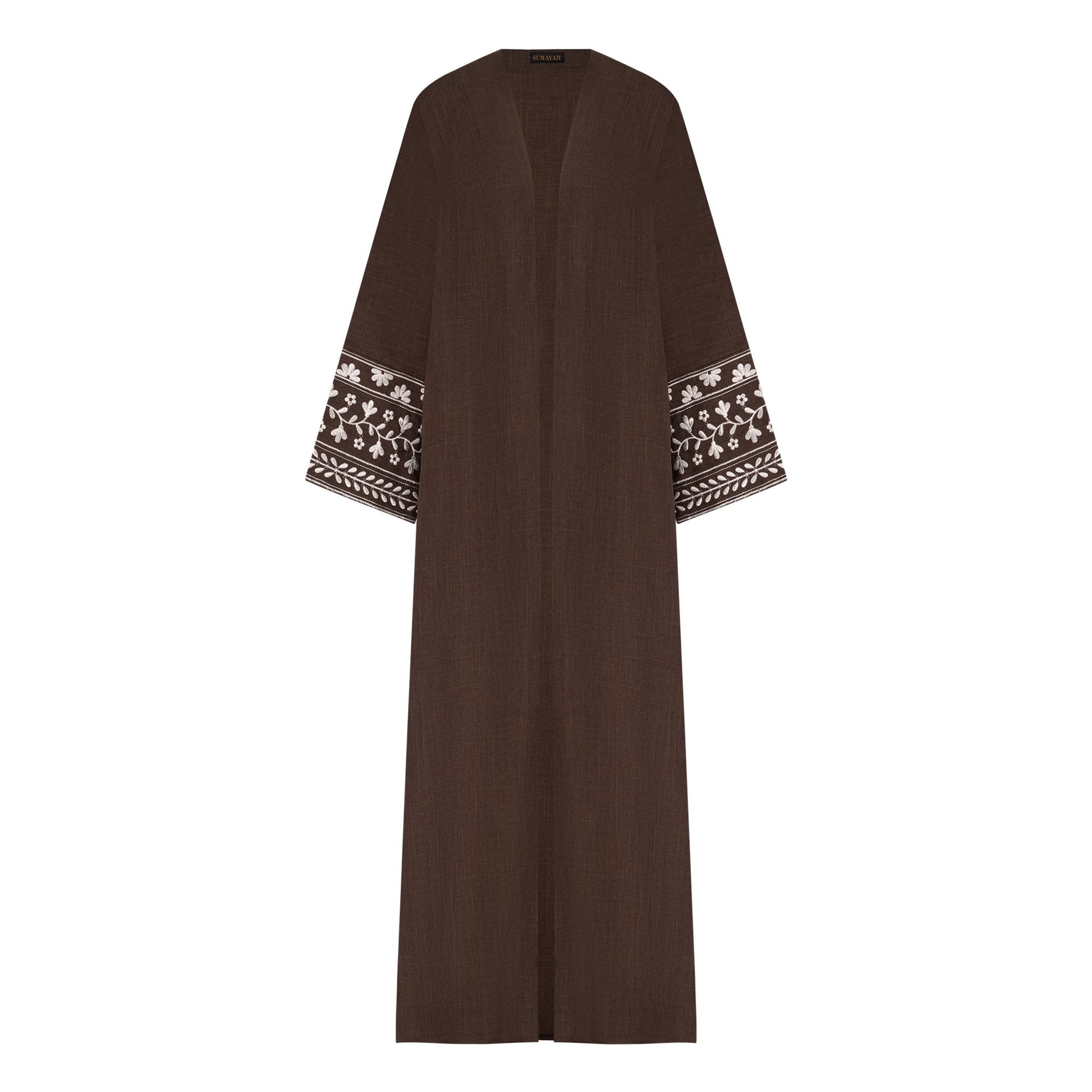 Anaabia abaya colour-brown-front