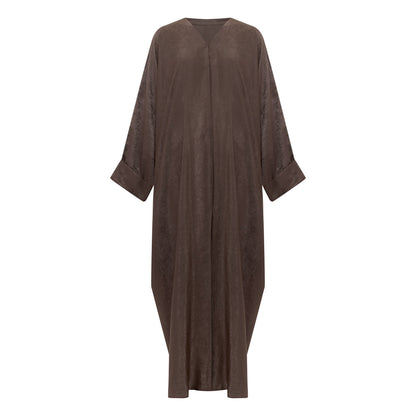 Azeena abaya colour-brown-front