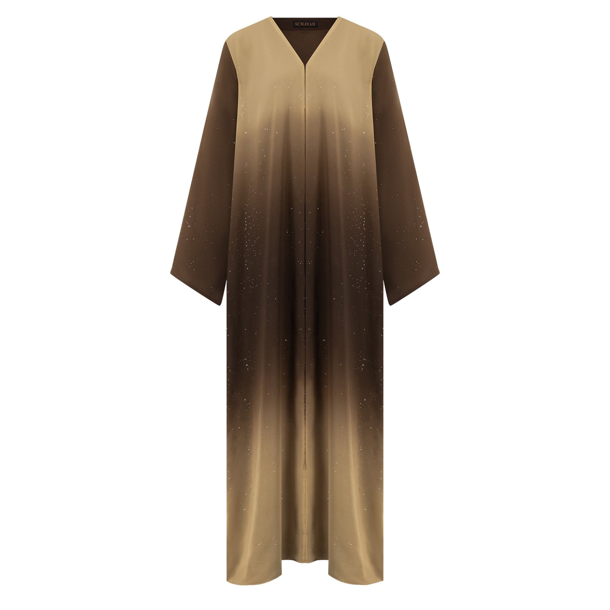 Hana abaya colour-brown-front
