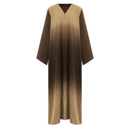 Hana abaya colour-brown-front