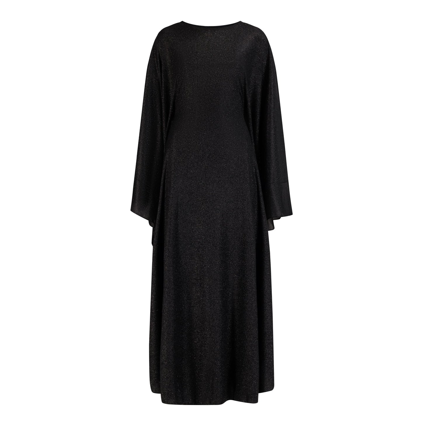 Shimmer Butterfly abaya colour-charcoal-front