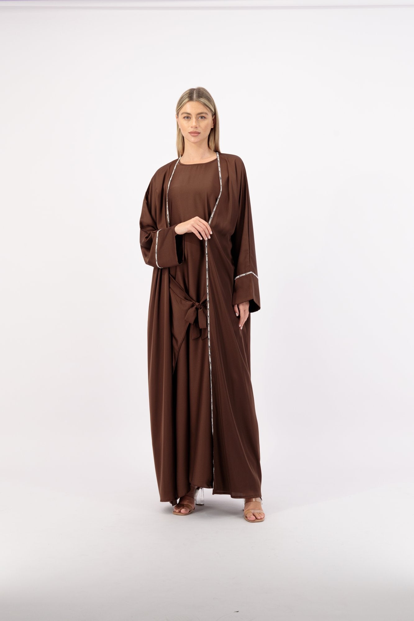 Studio 2 abaya colour-coffee-front