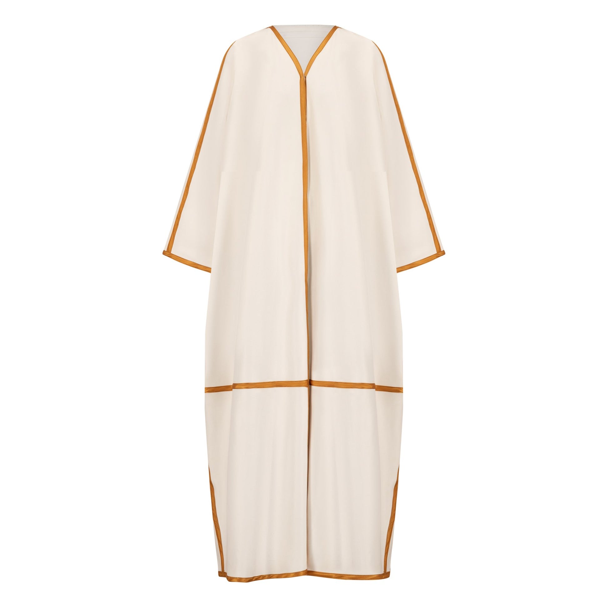 Ghaiya abaya colour-cream-front