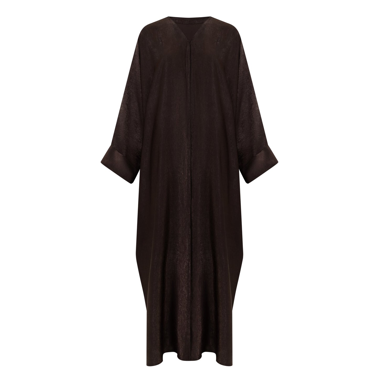 Azeena abaya colour-darkbrown-front
