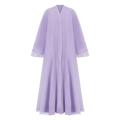 Sapphire abaya colour-lilac-front