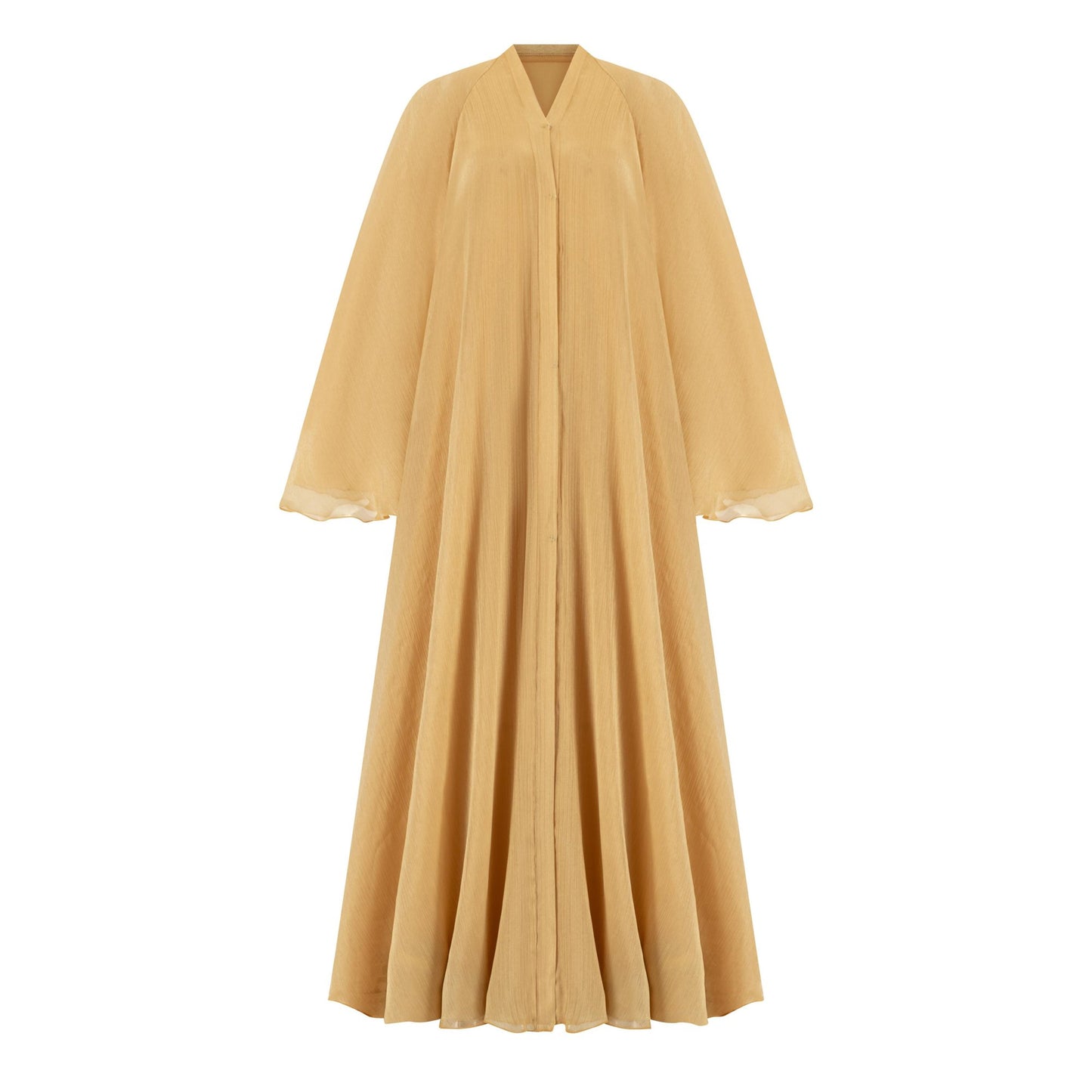Sapphire abaya colour-mustard-front