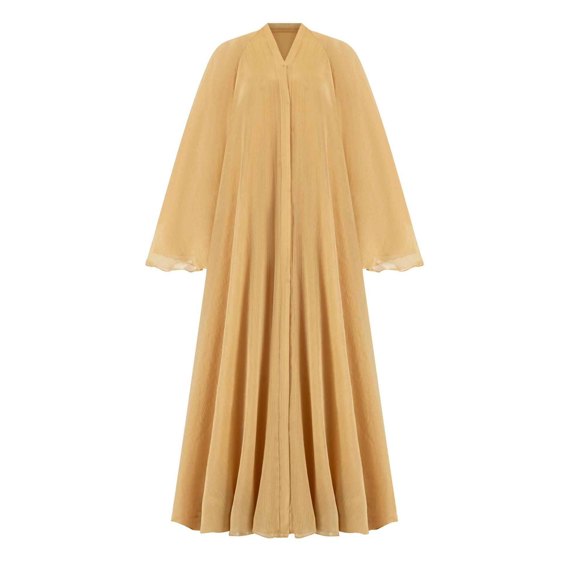 Sapphire abaya colour-mustard-front