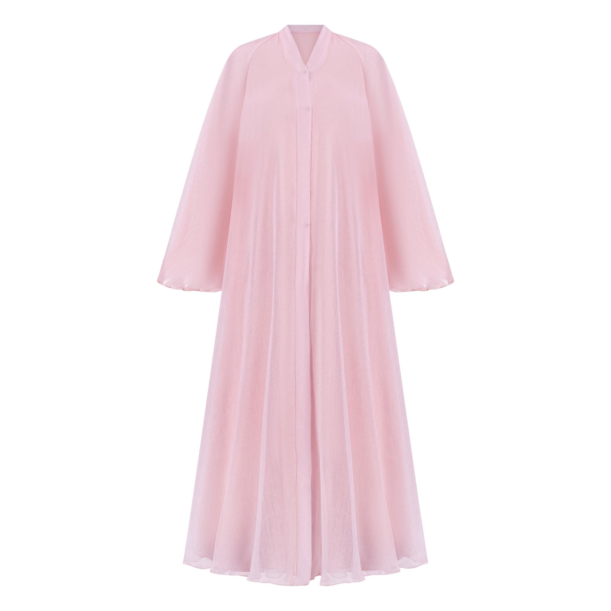 Sapphire abaya colour-pink-front