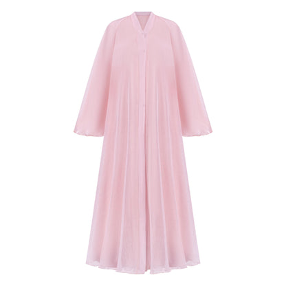 Sapphire abaya colour-pink-front