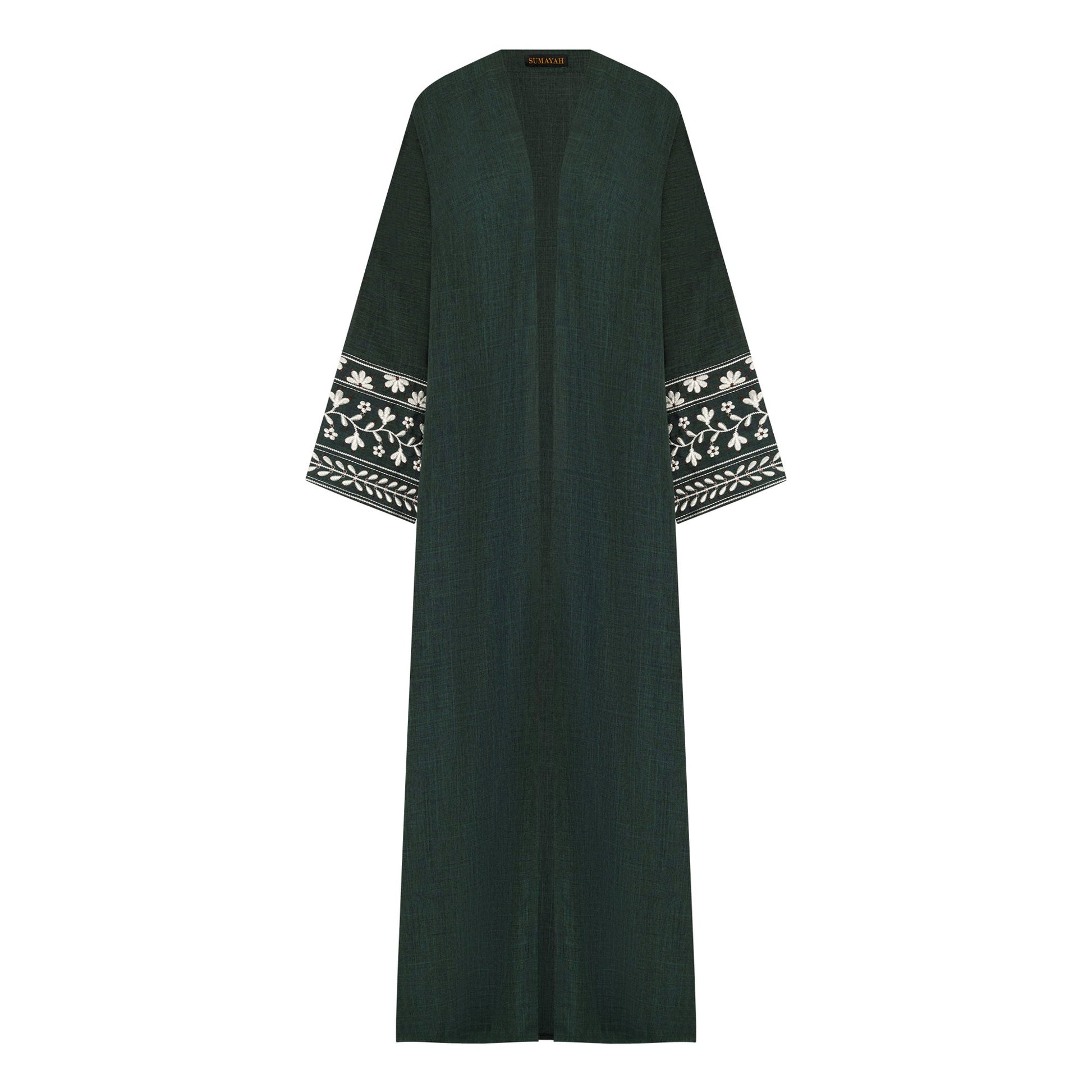 Anaabia abaya colour-green-front
