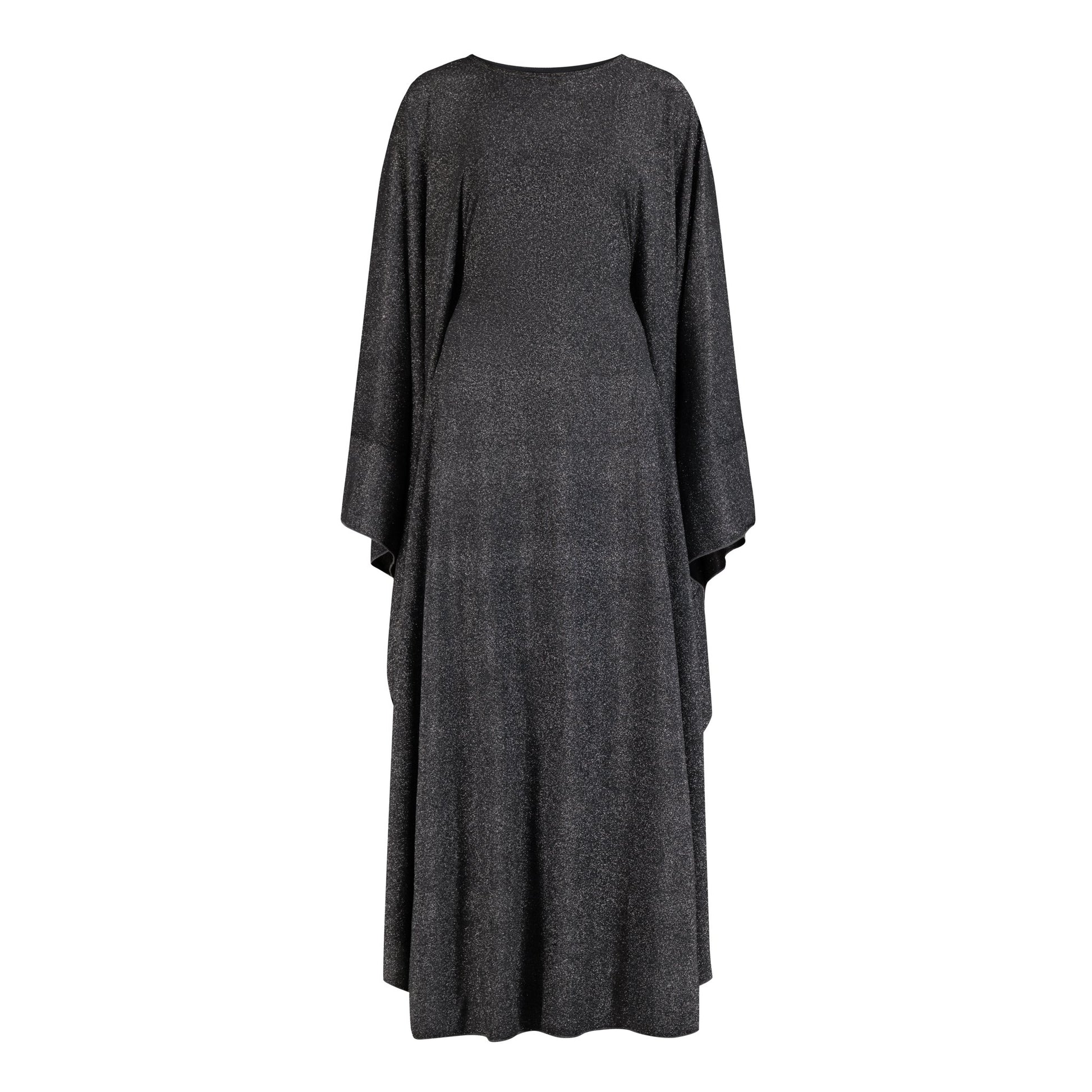Shimmer Butterfly abaya colour-grey-front
