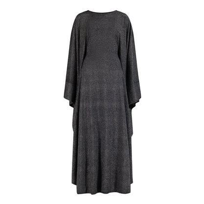 Shimmer Butterfly abaya colour-grey-front