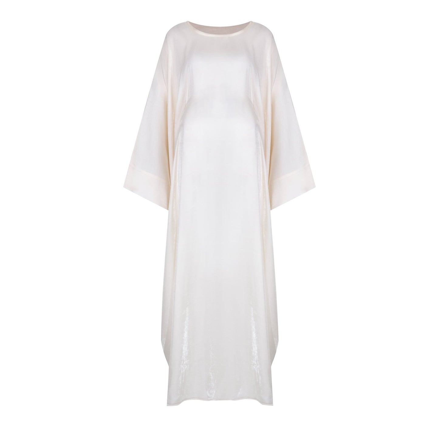 Shimmer Butterfly abaya colour-ivory-front
