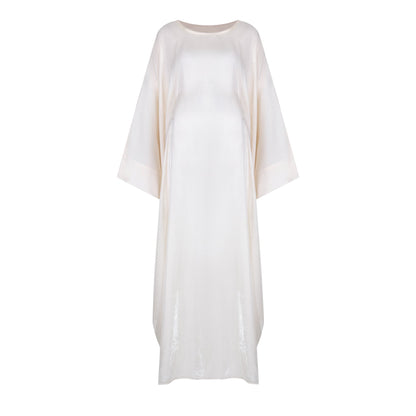 Shimmer Butterfly abaya colour-ivory-front