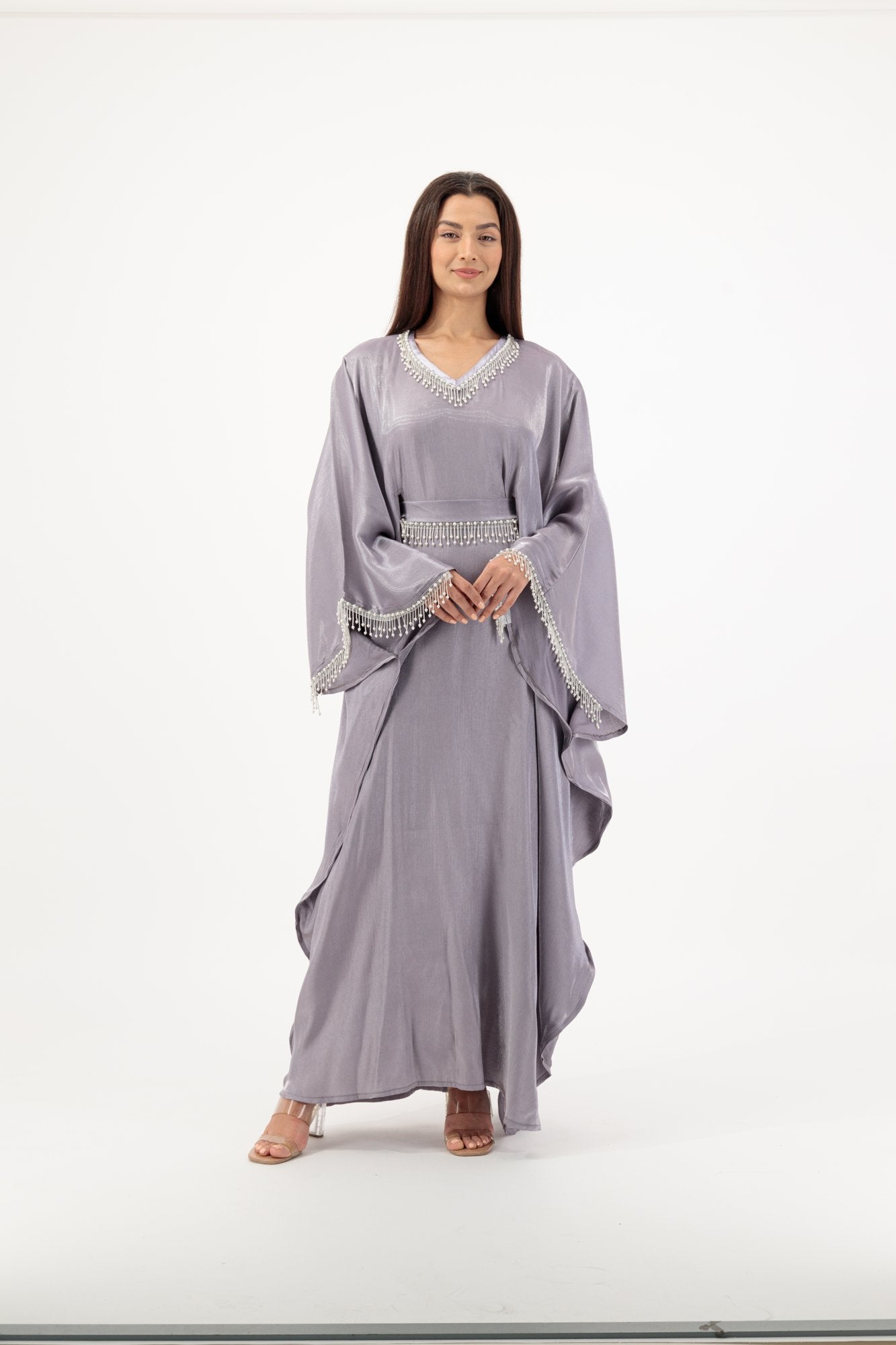 Sultana abaya colour-lilac-front