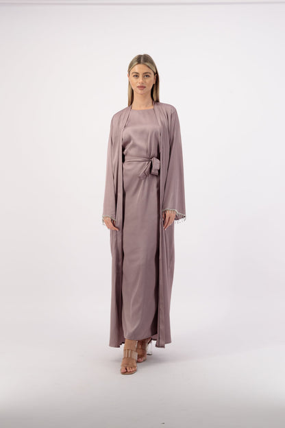 Studio 2 abaya colour-mauve-front