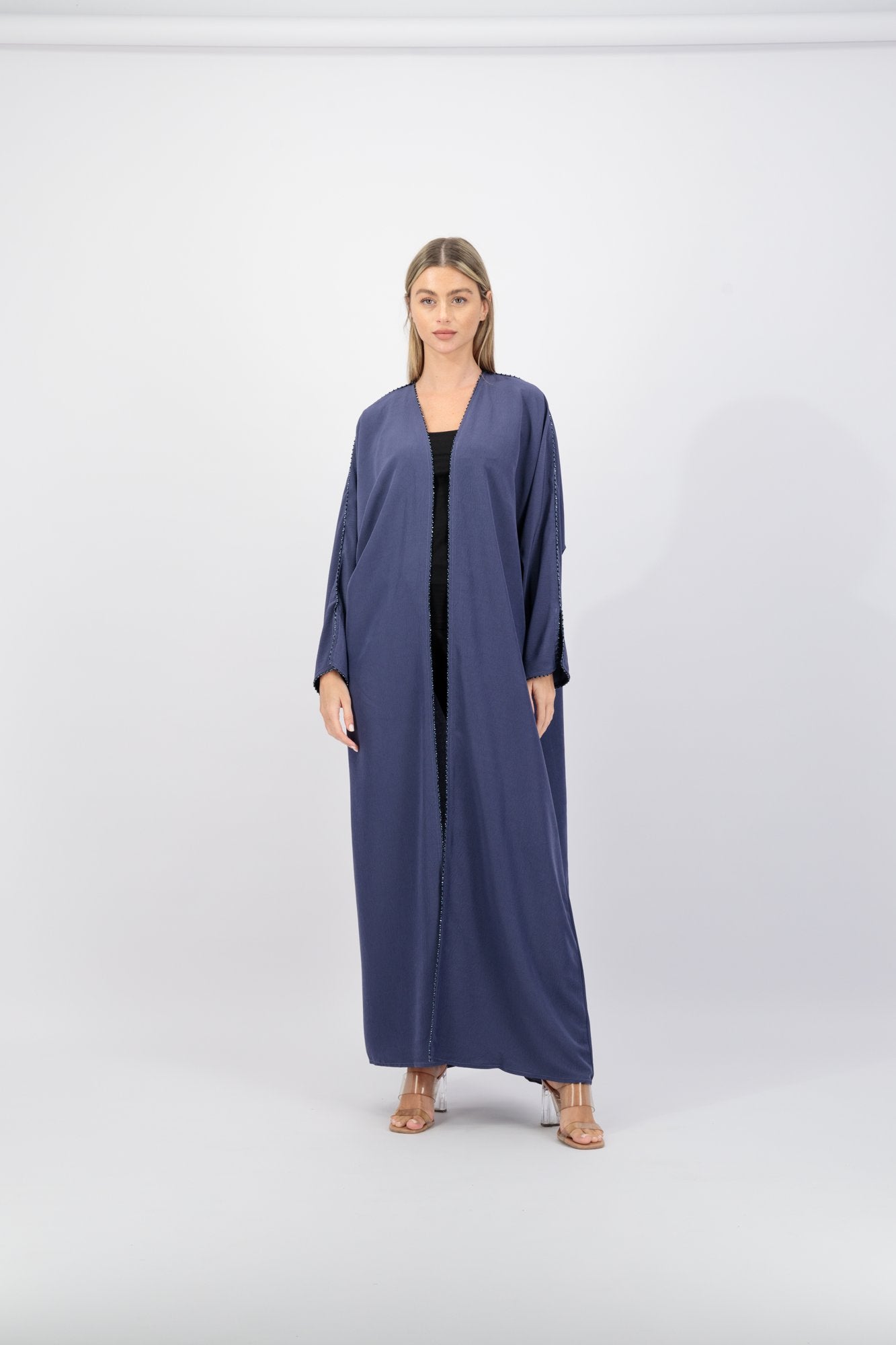 Hayat abaya colour-navy-front