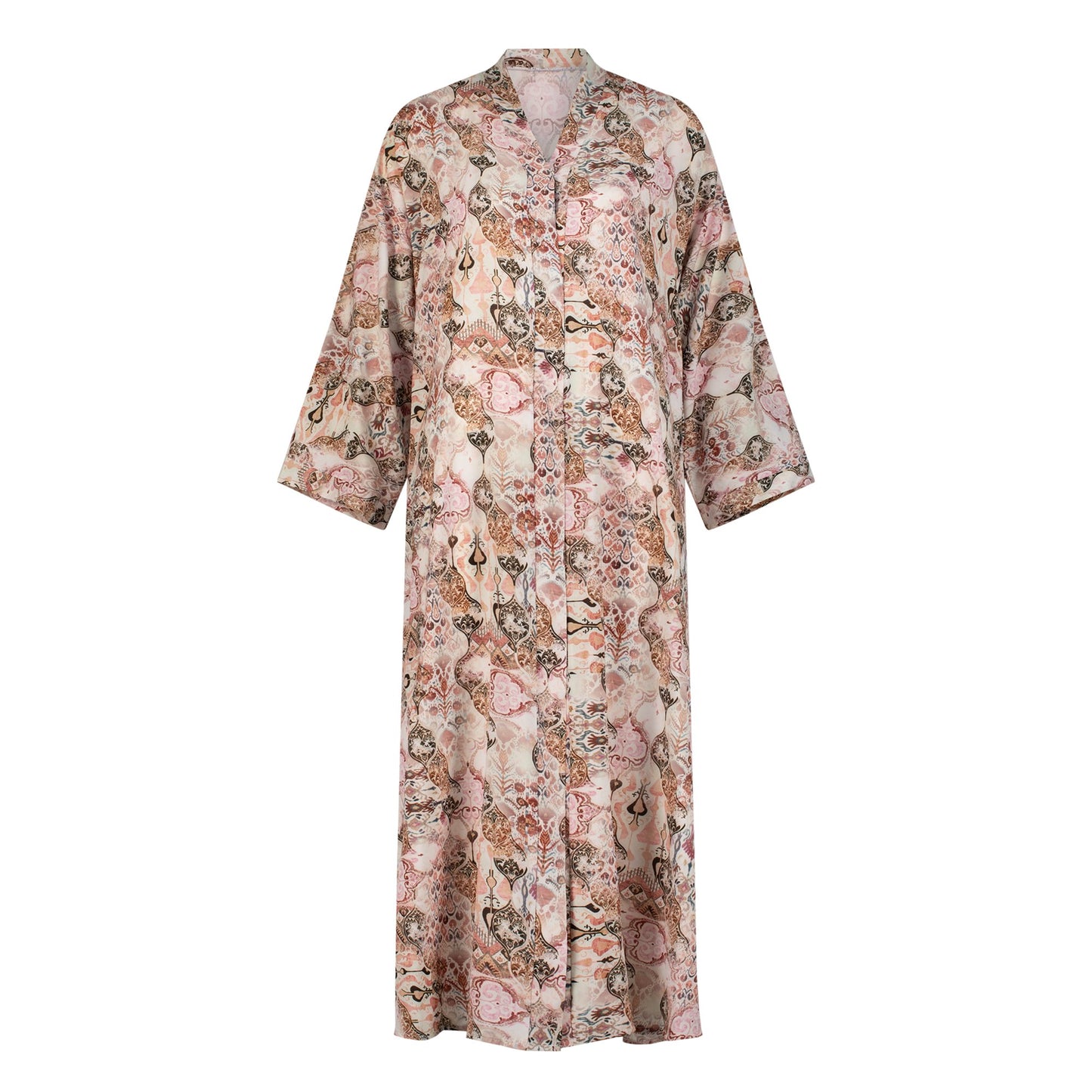 Ruba abaya colour-peach-front