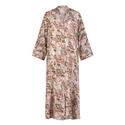 Ruba abaya colour-peach-front