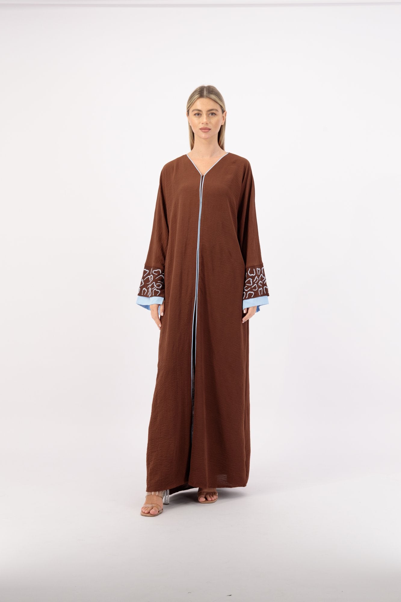 Studio 9 abaya colour-rust-front
