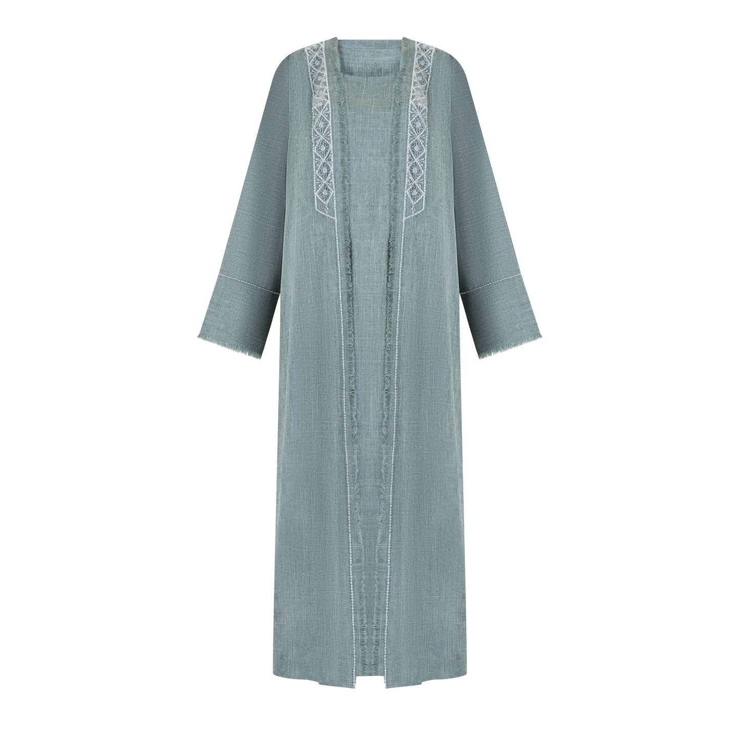 Ruya abaya colour-sage-front