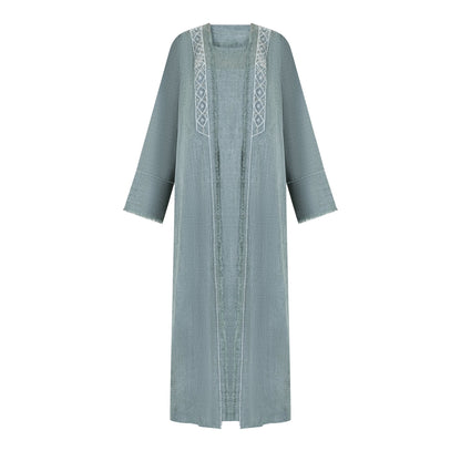 Ruya abaya colour-sage-front