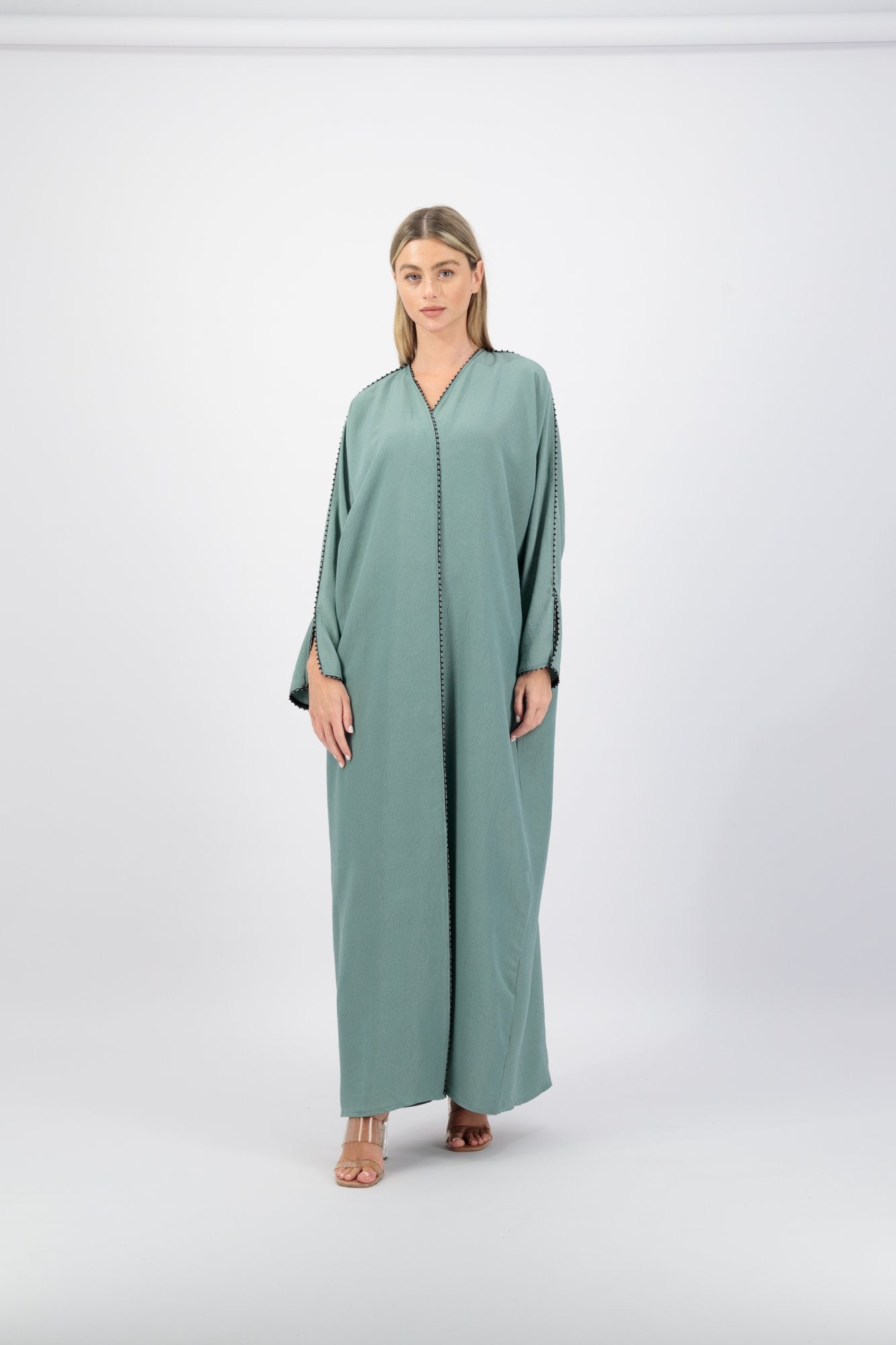 Hayat abaya colour-sage-front