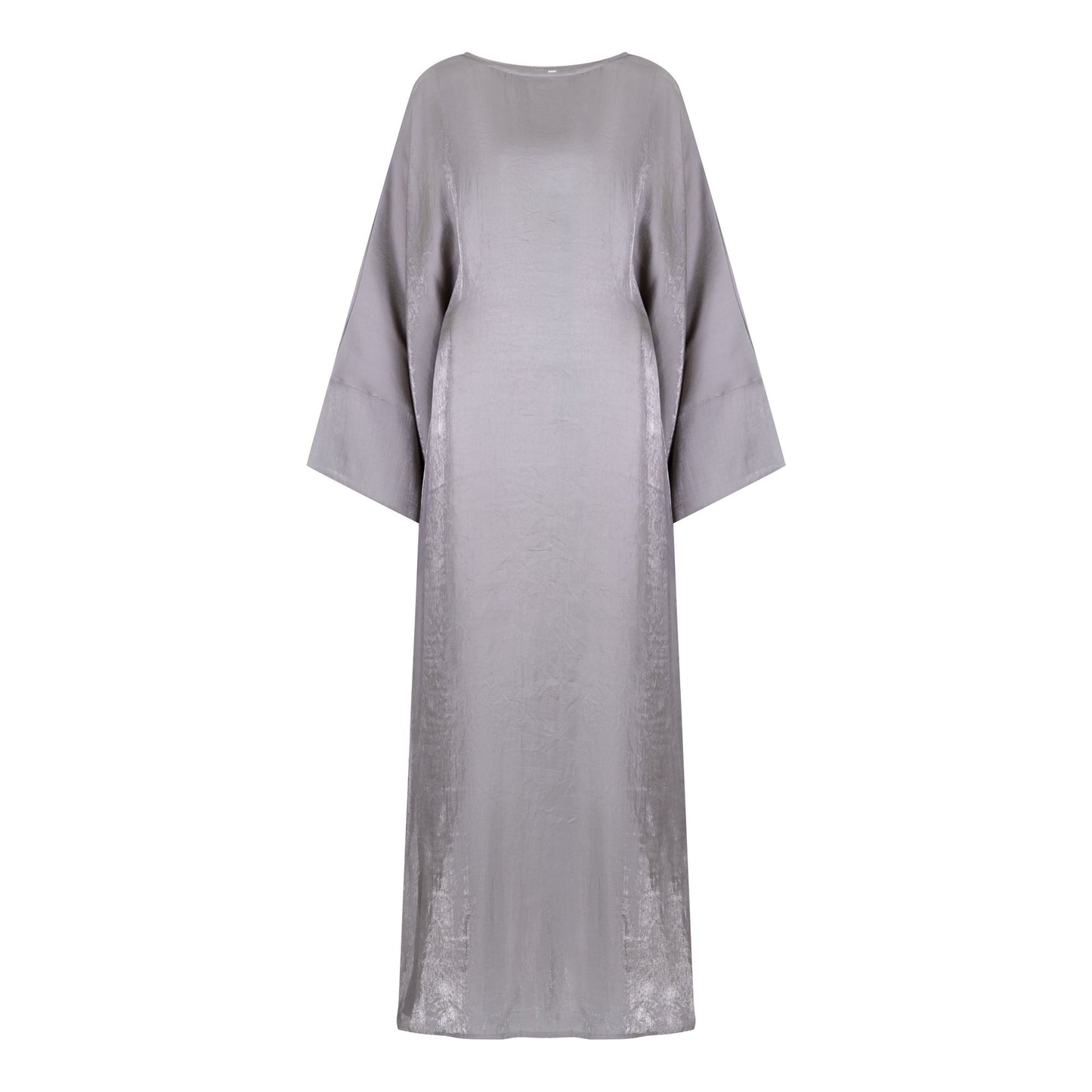 Shimmer Butterfly abaya colour-silver-front