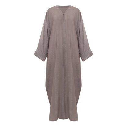 Azeena abaya colour-taupe-front