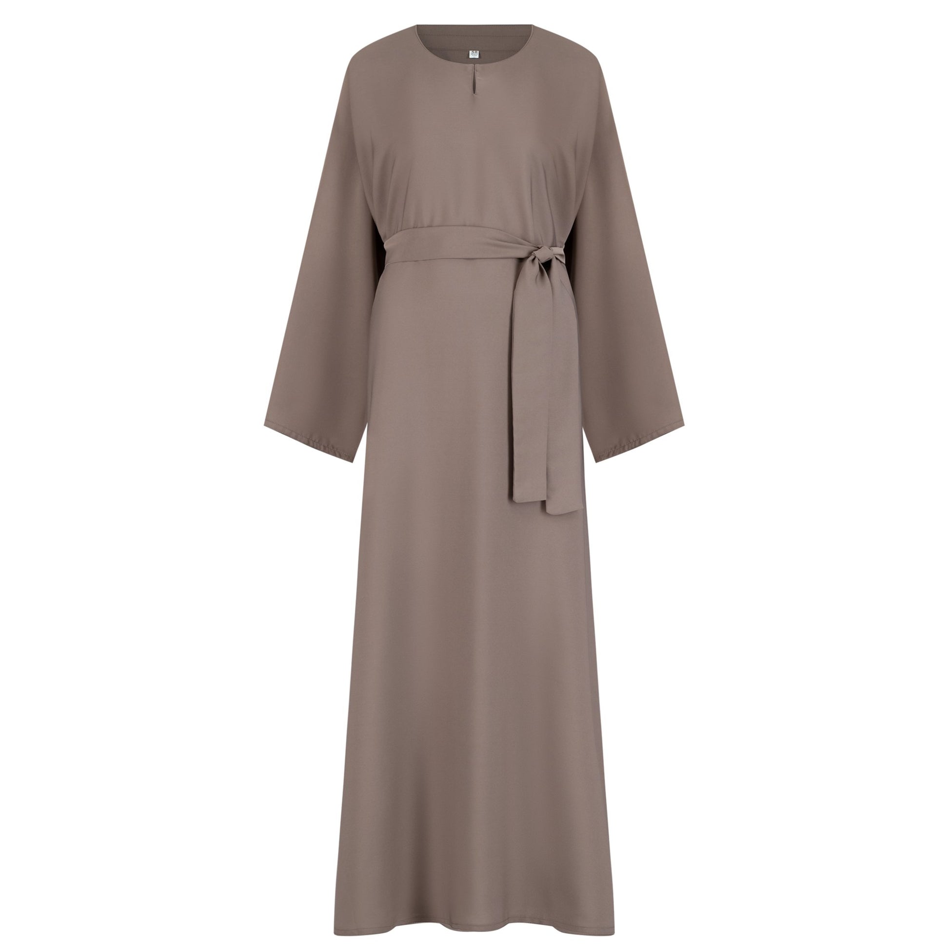 Nida Essentials abaya colour-taupe-front