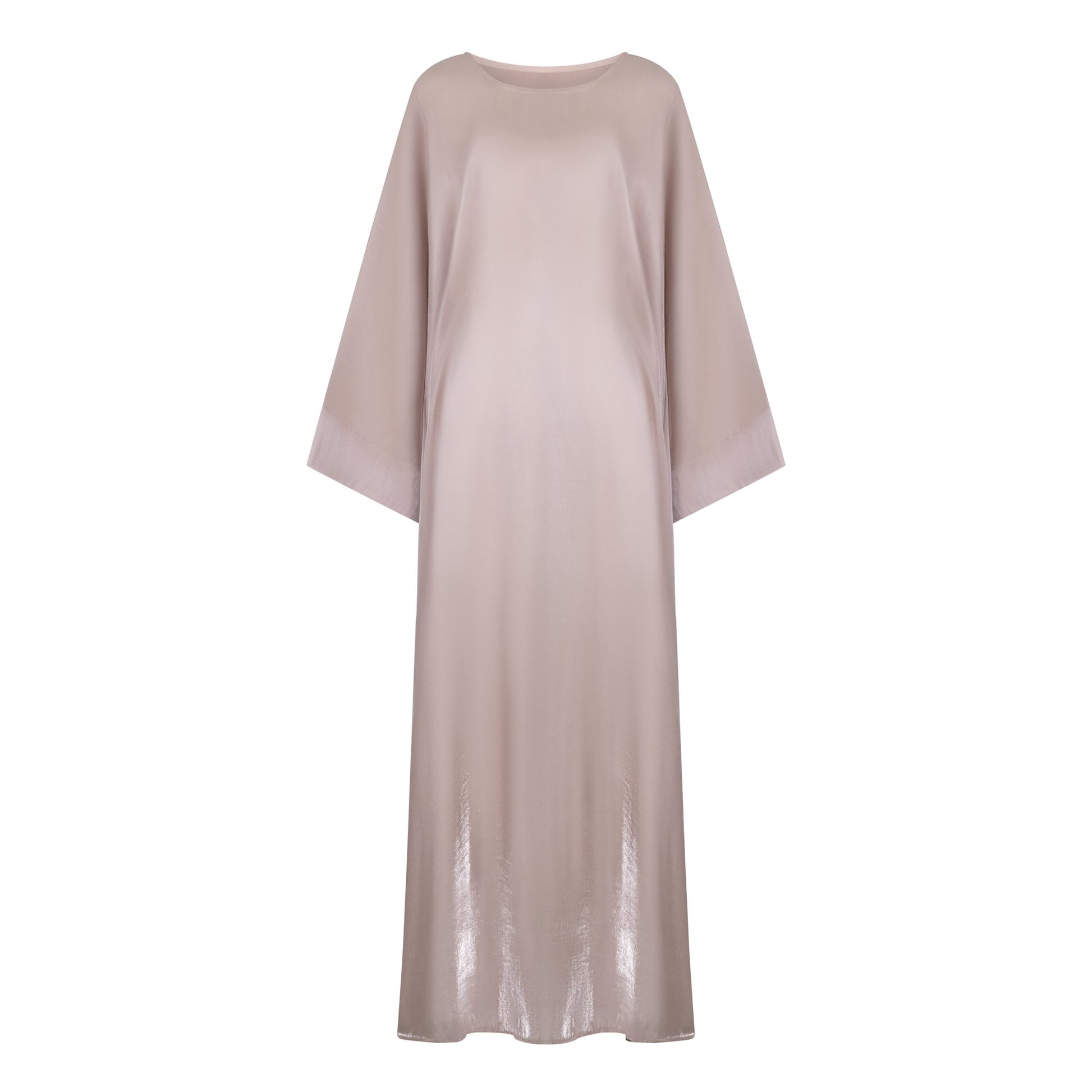 Shimmer Butterfly abaya colour-taupe-front