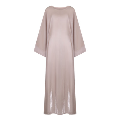 Shimmer Butterfly abaya colour-taupe-front