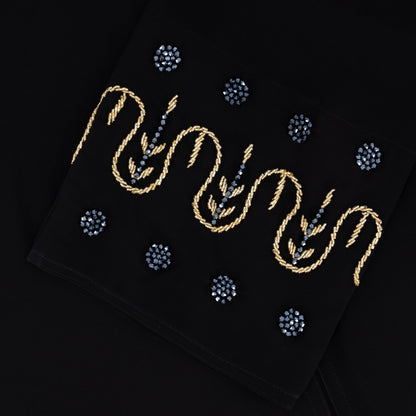 Asra abaya closeup