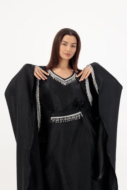Sultana abaya closeup