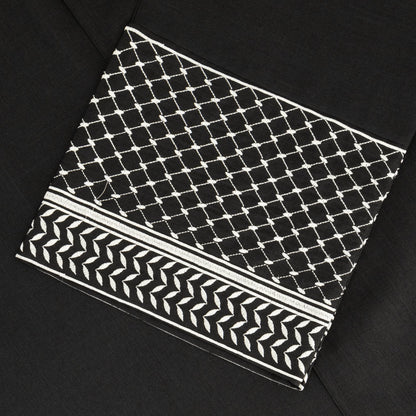 Keffiyeh abaya closeup