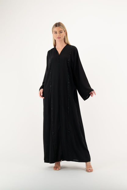 Lila abaya front