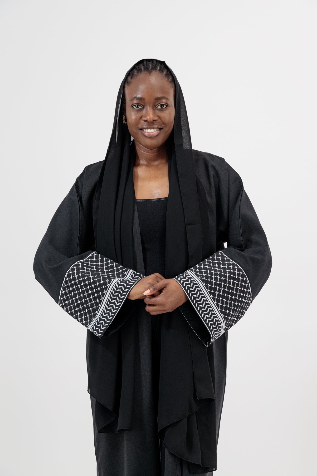 Keffiyeh abaya sleeve