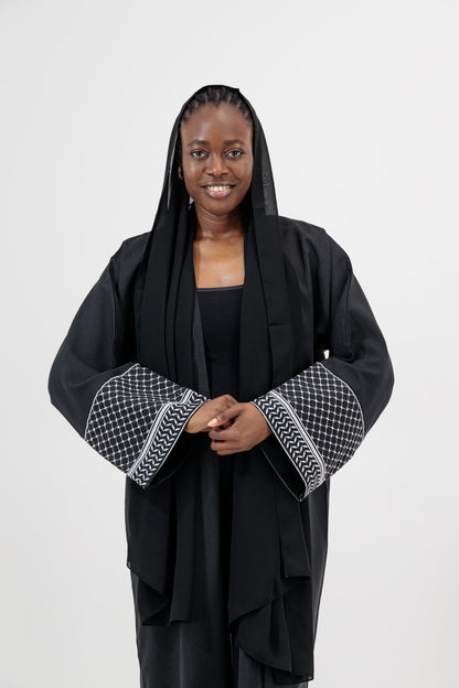 Keffiyeh abaya sleeve