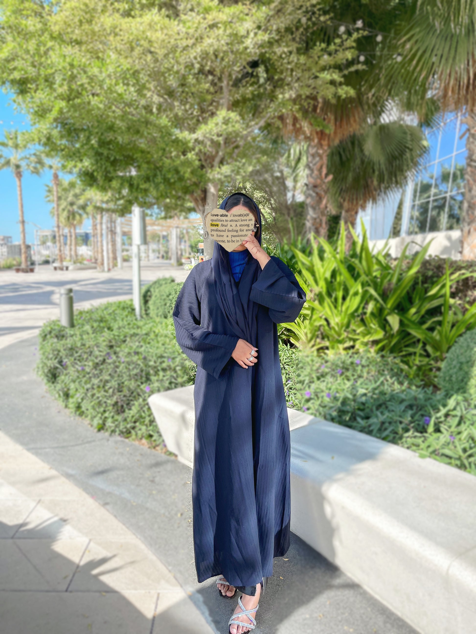 Layan abaya dark-blue