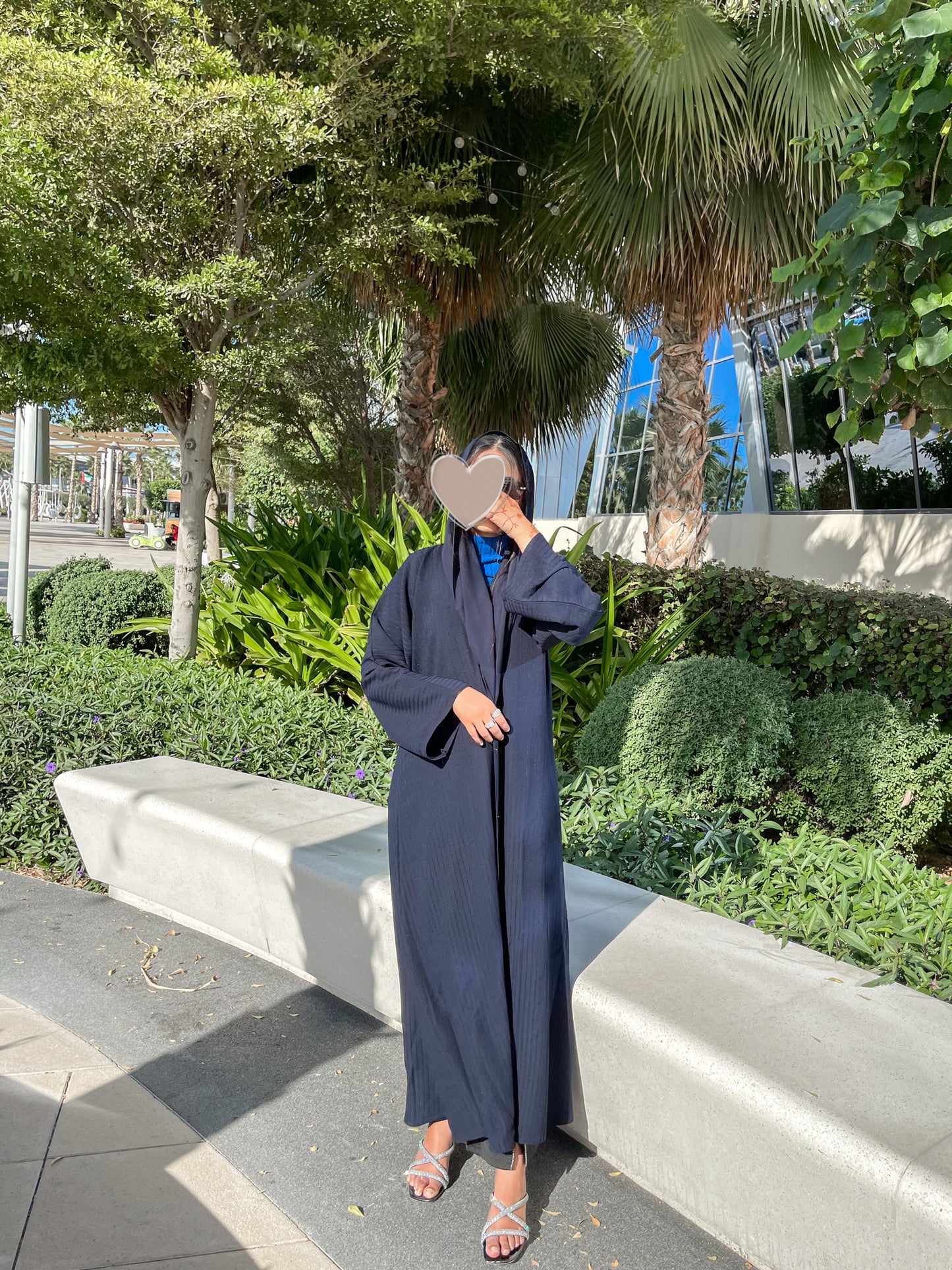 Layan abaya dark-blue