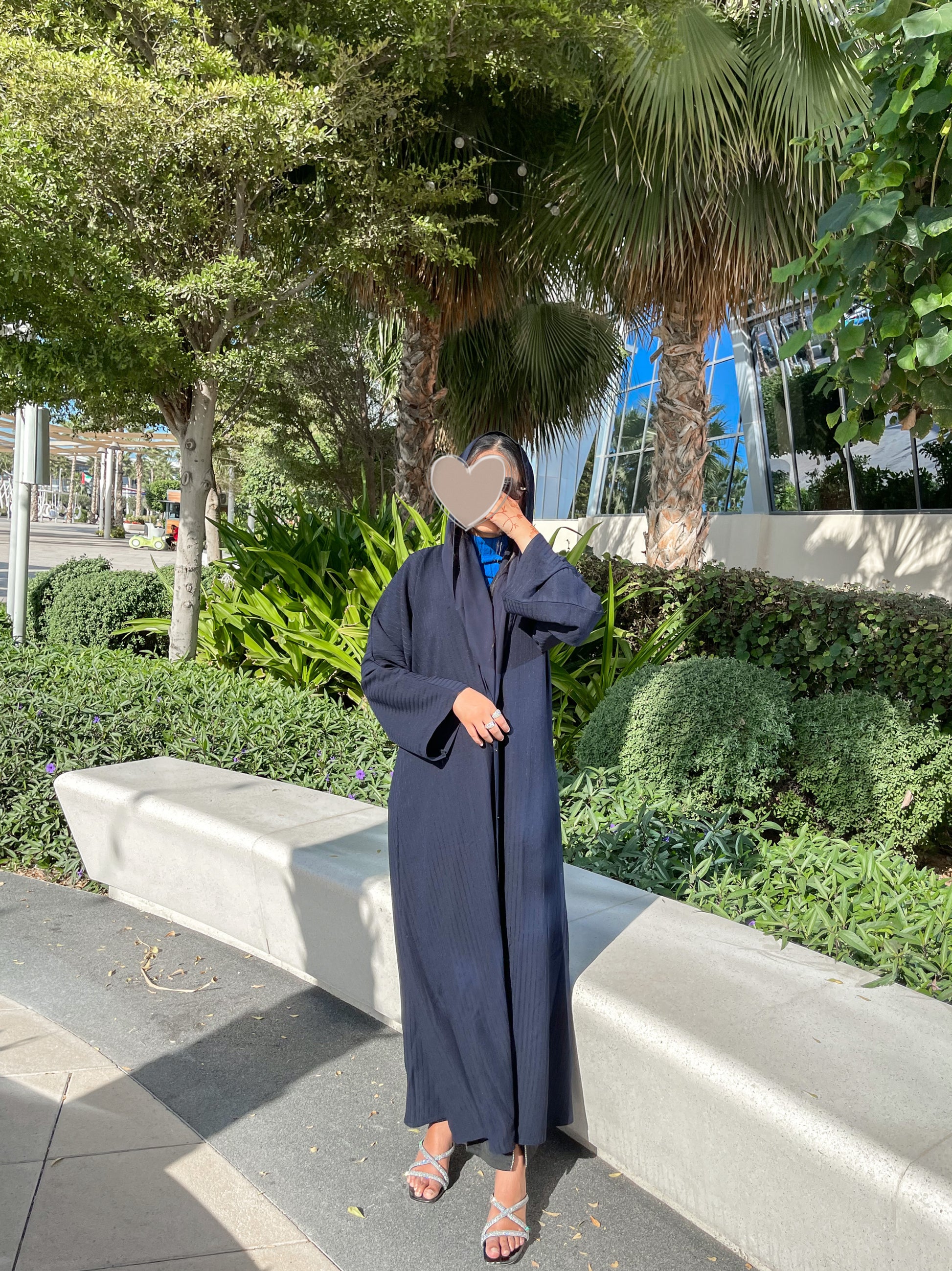 Layan abaya dark-blue